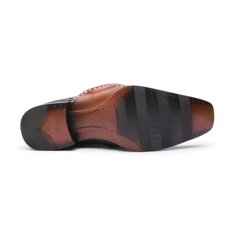 Sapato Social Masculino Calvest Em Couro Preto-1930F026